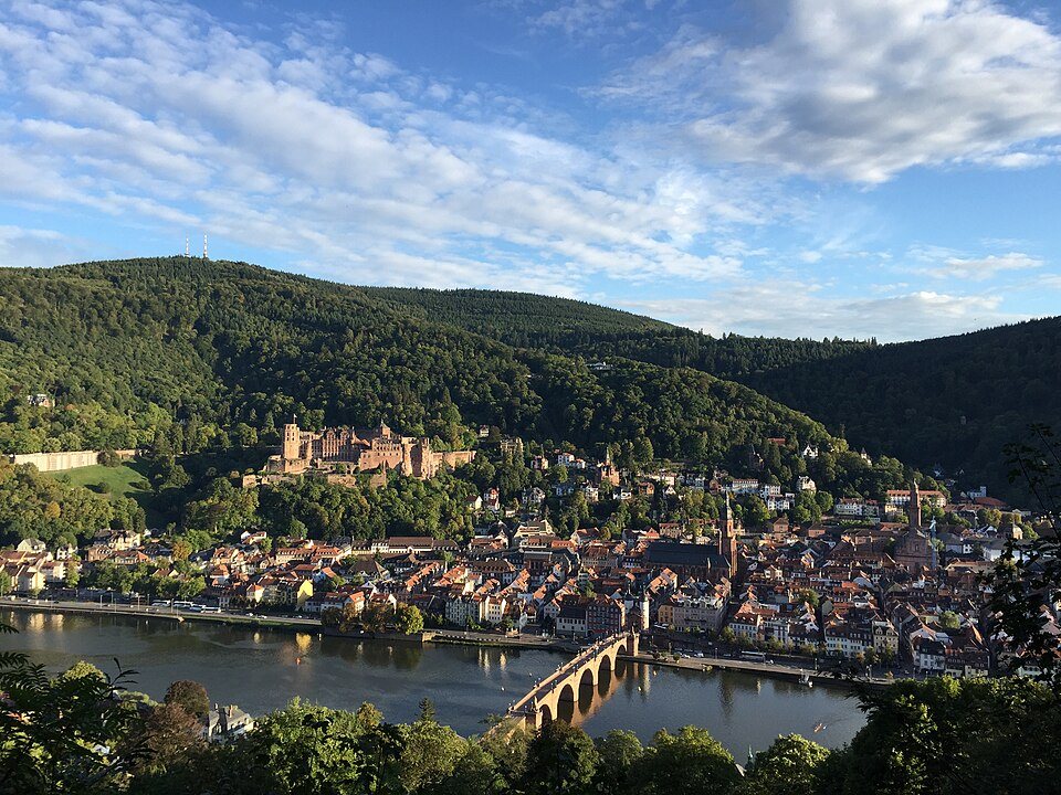 Heidelberg Old Town, castle and Old Bridge
