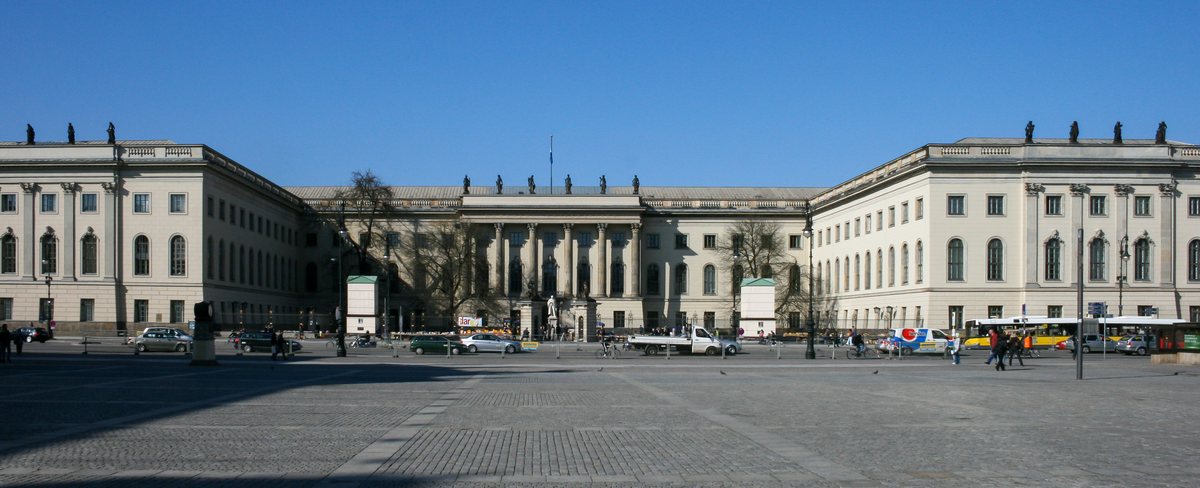 Main building of Humboldt University on Unter den Linden in Berlin